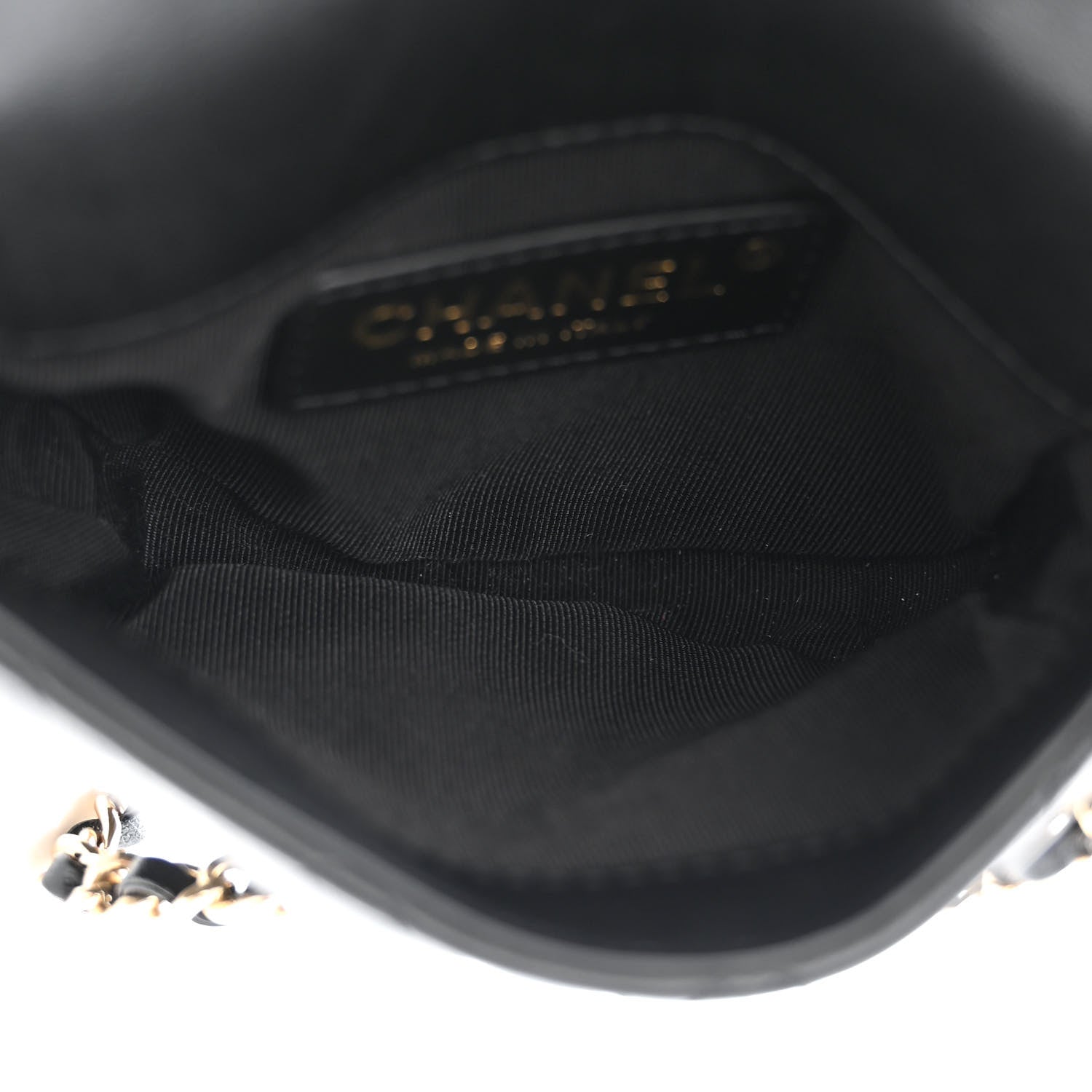 Chanel Lambskin Quilted Side Packs White Black 5 of 16