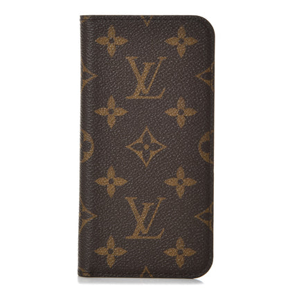 Louis Vuitton Monogram iPhone X Folio Case 1 of 8