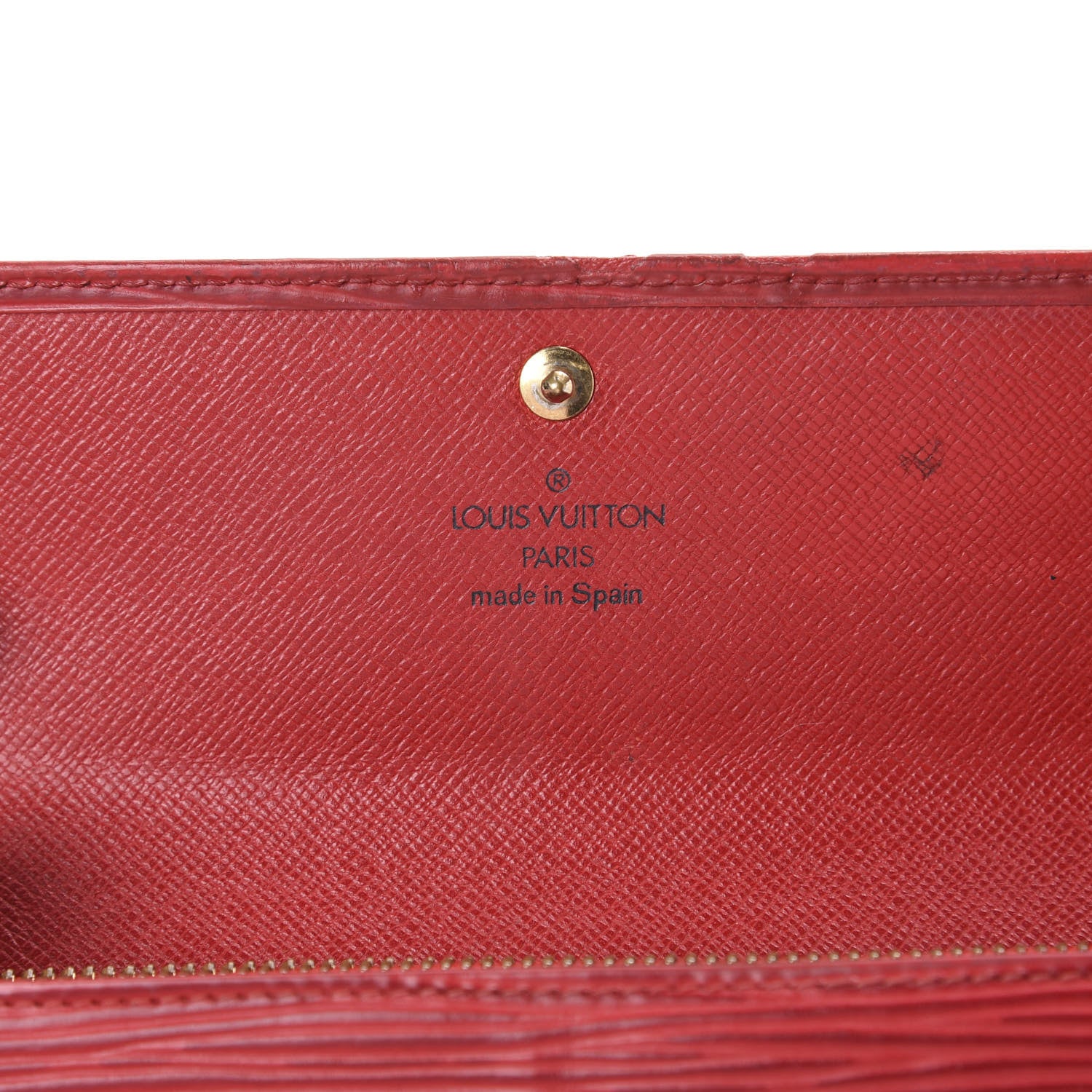 Louis Vuitton Epi Sarah Wallet Castillan Red 6 of 8