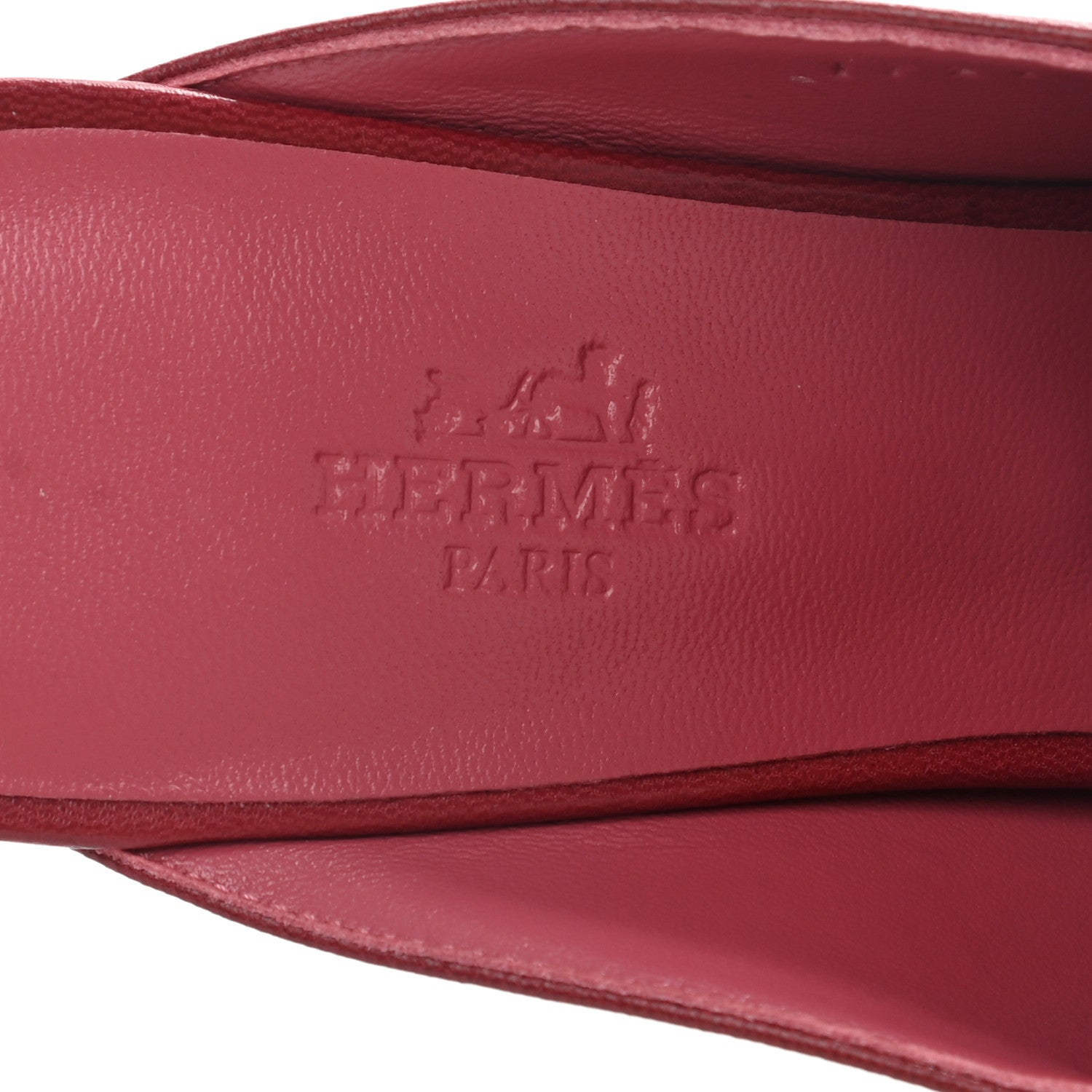 Hermes Goatskin Paradis Mules 37.5 Rouge Tibetain 7 of 9