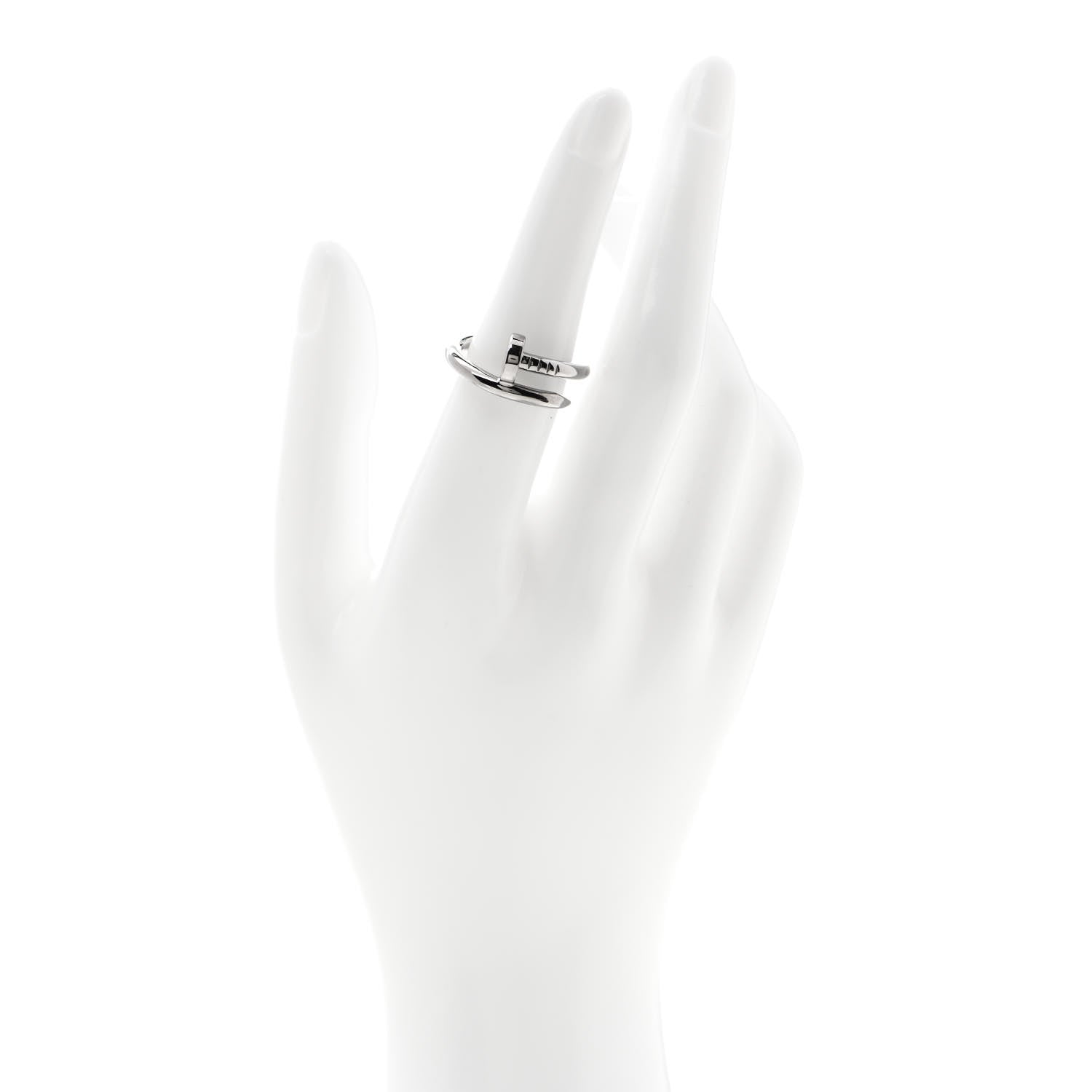 Cartier 18K White Gold Juste Un Clou Ring 53 6.5 2 of 7