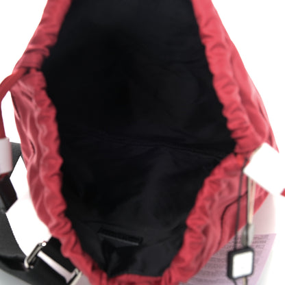 Dolce & Gabbana Nylon DG Drawstring Backpack Red White 4 of 7