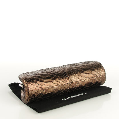 Chanel Metallic Python Timeless Clutch Bronze 4 of 7