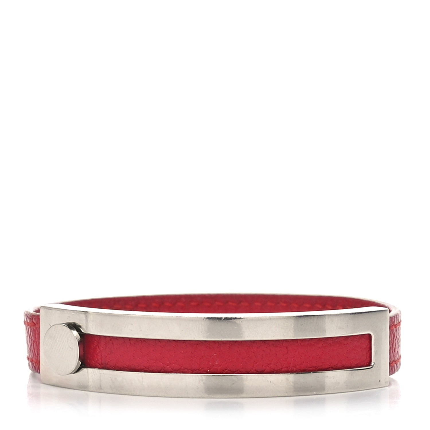 Hermes Chevre Mysore Pousse Pousse Bracelet Rouge Vif 1 of 4