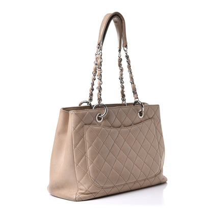 Chanel Caviar Quilted Grand Shopping Tote GST Beige Clair 3 of 15