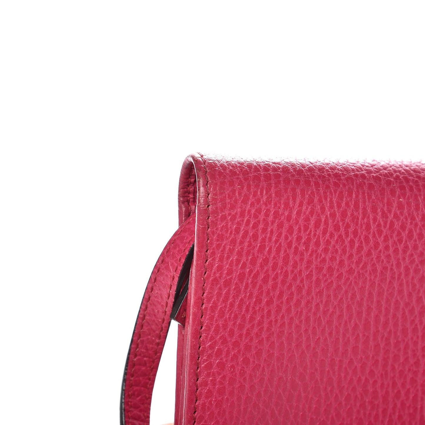 Dollar Calfskin Mini Swing Wallet Bag Blossom