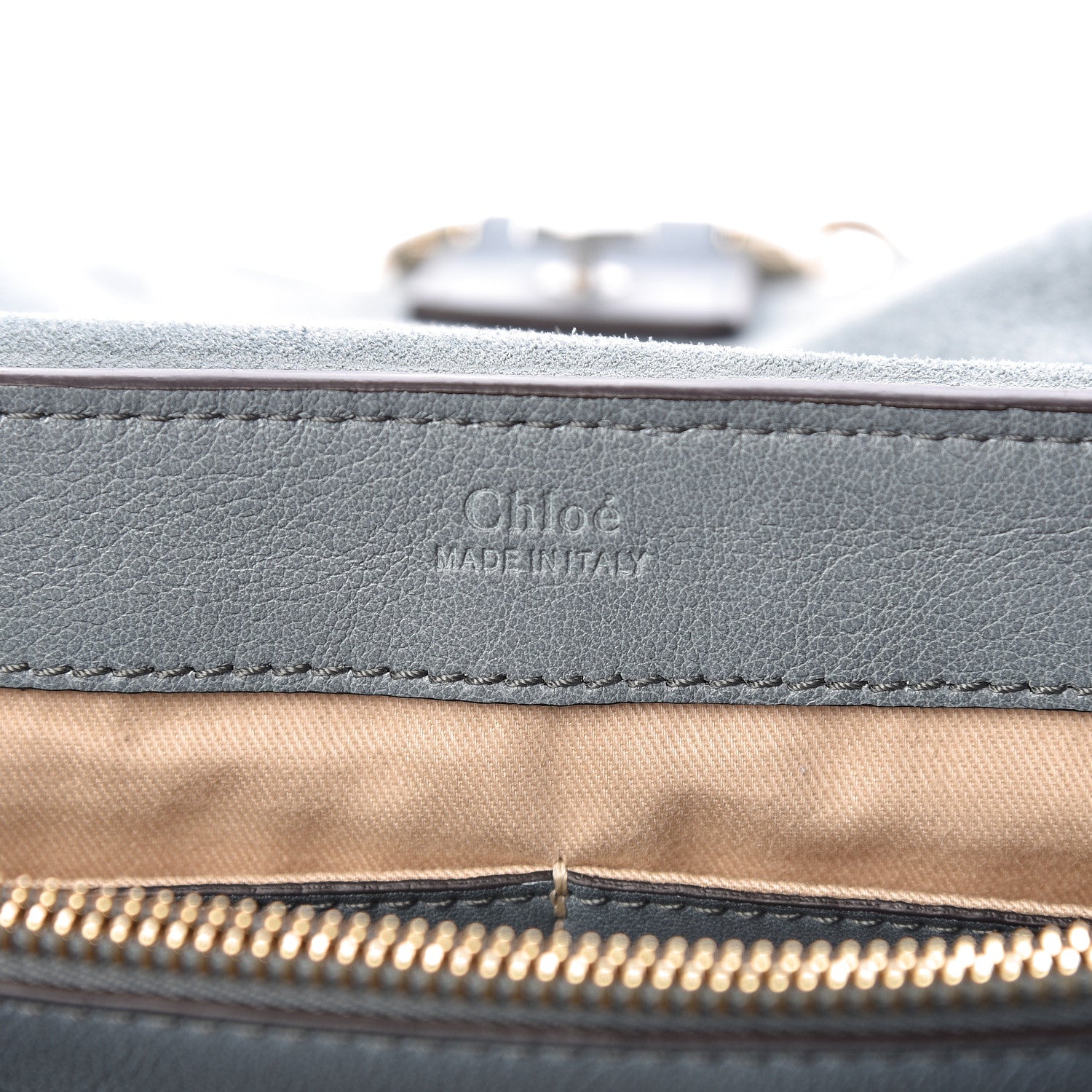 Chloe Calfskin Small Faye Day Shoulder Bag Cloudy Blue 9 of 11