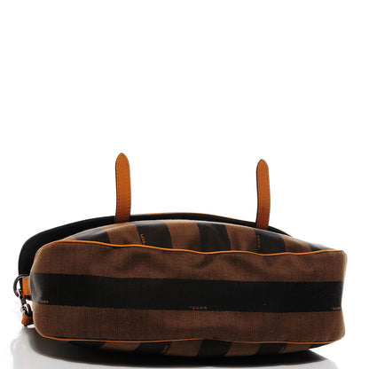 Fendi Jacquard Calfskin Pequin Crossbody Tobacco 6 of 11