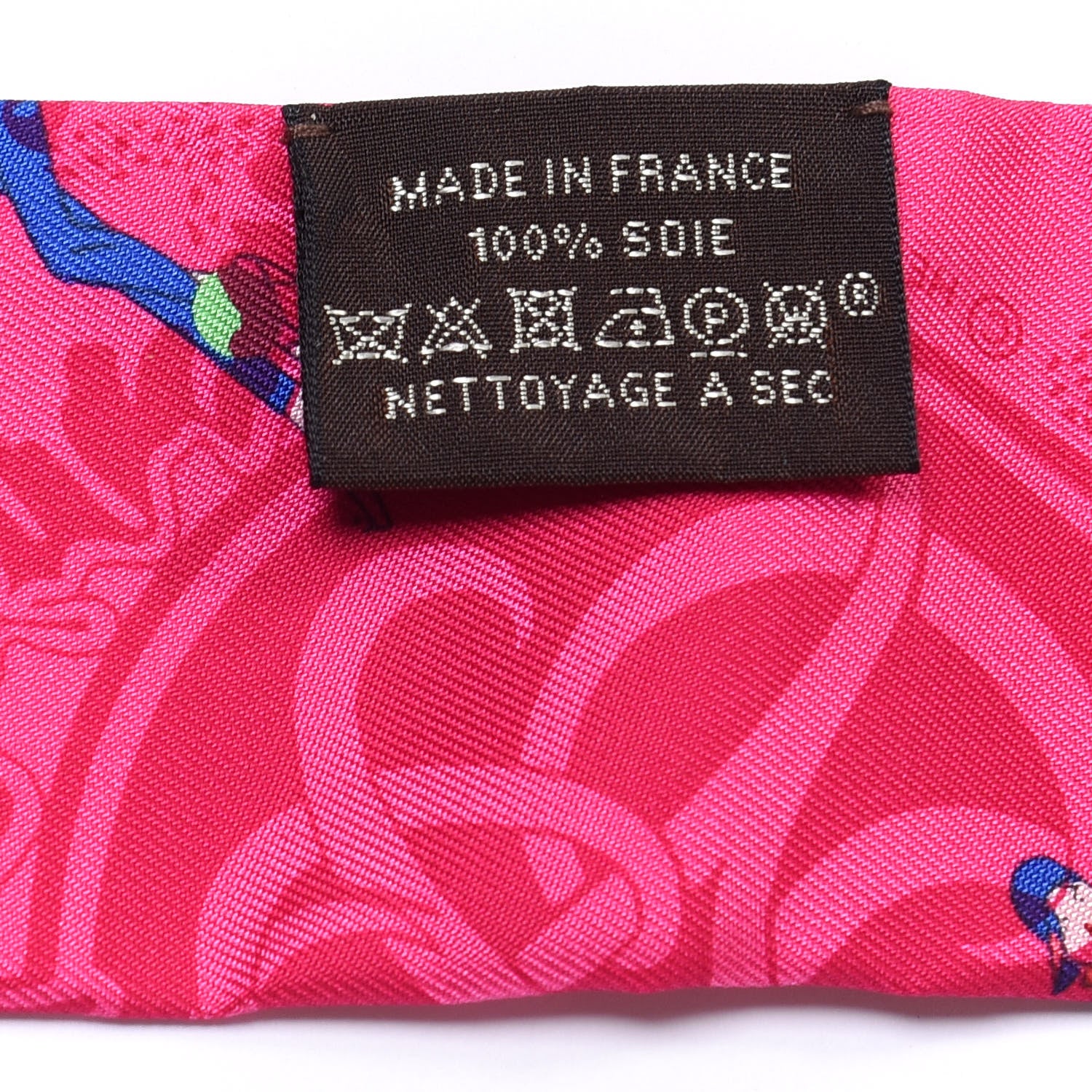 Hermes Silk Ex-Libris Les Parisie Twilly Rose Indien Vert Bleu 3 of 4