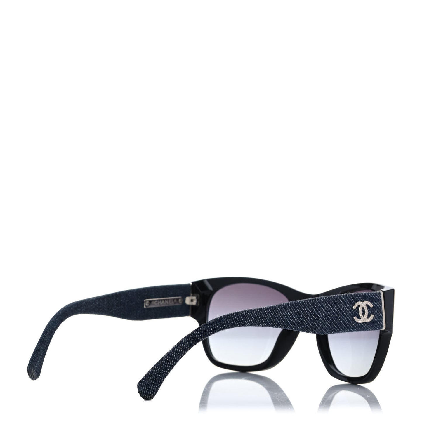 Acetate Denim CC Sunglasses 5162 Black Blue