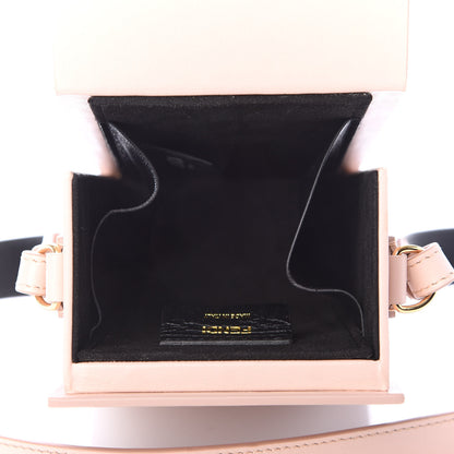 Fendi Vitello Fluffy Logo Vertical Box Rosa Quarzo Black 5 of 8