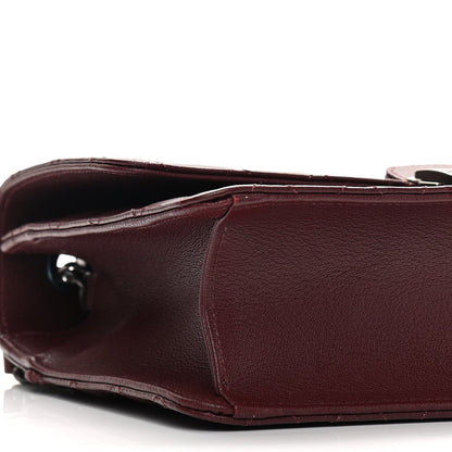 Chanel Goatskin Quilted Large CC University Top Handle Flap Burgundy 5 of 10