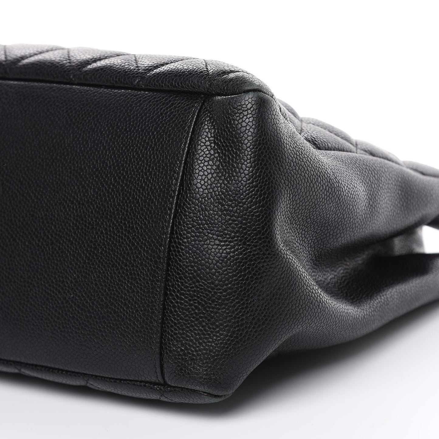 Caviar Quilted Grand Shopping Tote GST Black