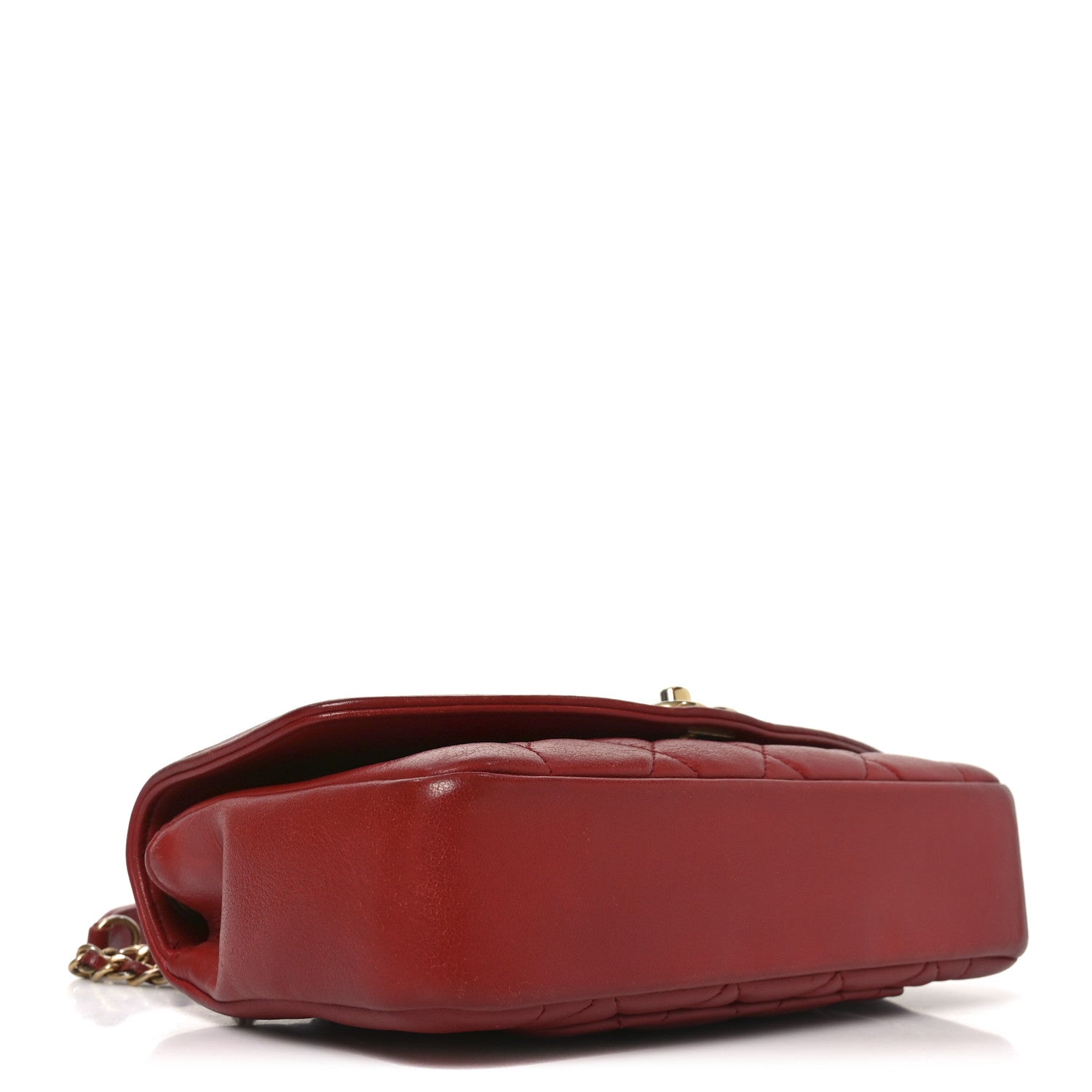 Chanel Lambskin Quilted Small Single Flap Red 4 of 10