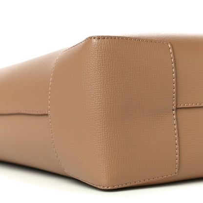 Burberry Calfskin TB Motif Embossed Medium Tote Camel 8 of 10
