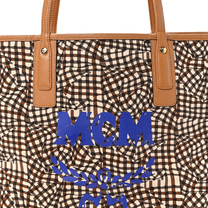 MCM Visetos Medium Liz Reversible Shopper Tote Cognac 12 of 15