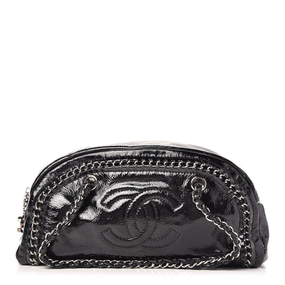 Chanel Patent Medium Luxe Ligne Bowler Black 1 of 9
