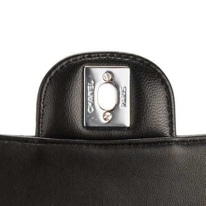 Chanel Lambskin Chevron Quilted Mini Square Flap Black 5 of 8