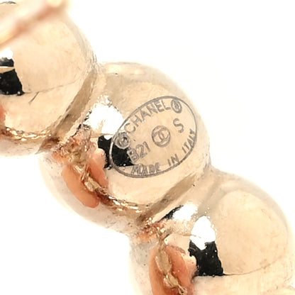 Chanel Pearl Quilted CC Flap Bag Earrings Gold 4 of 4