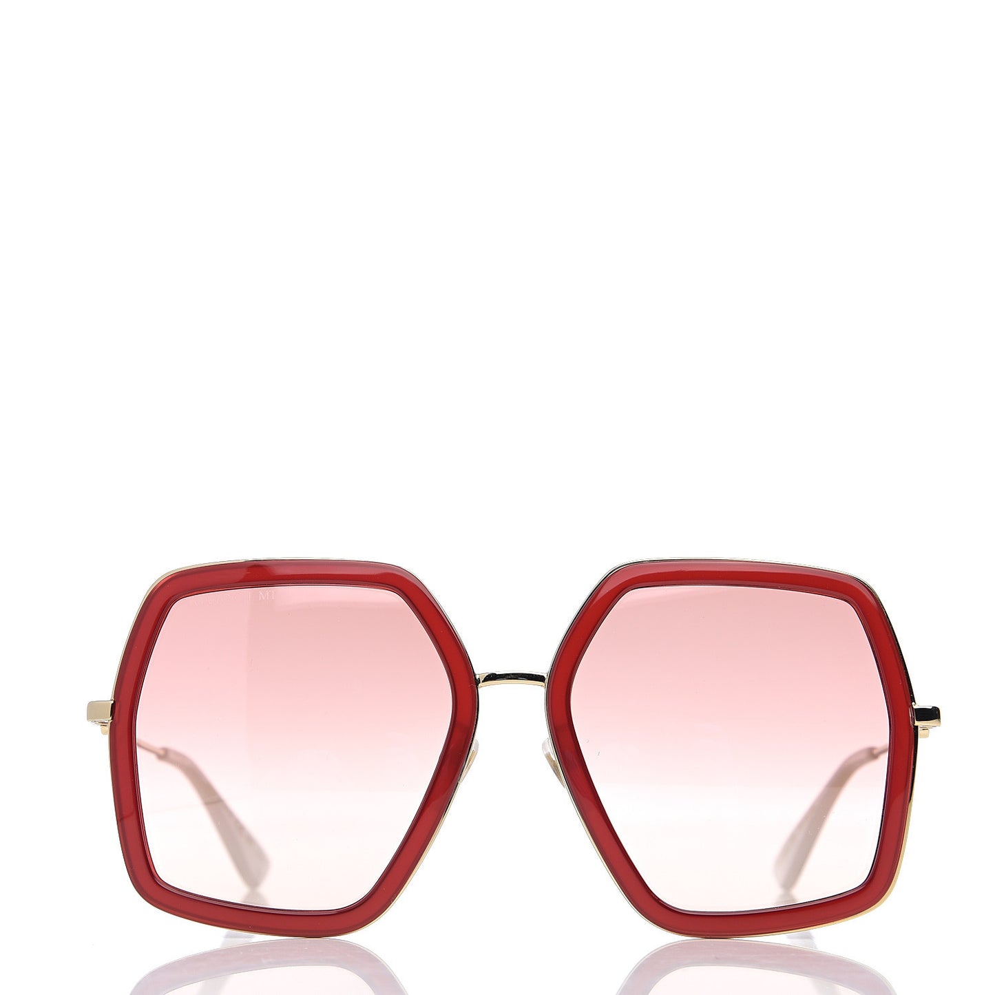 Acetate Oversize Square Frame GG0106S Sunglasses Red