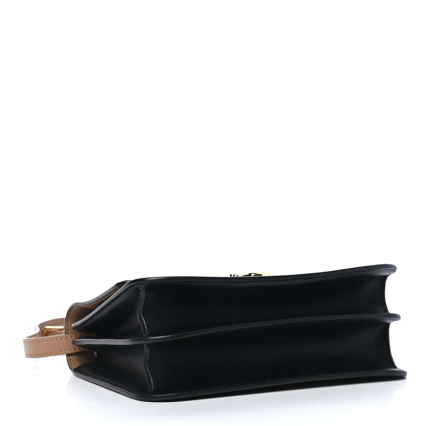 Calfskin Small TB Envelope Clutch Bag Malt Brown
