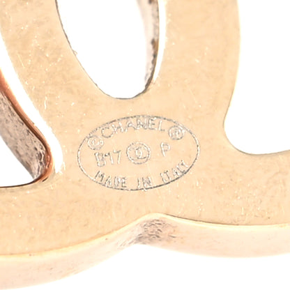 Chanel Metal CC Earrings Gold 4 of 4