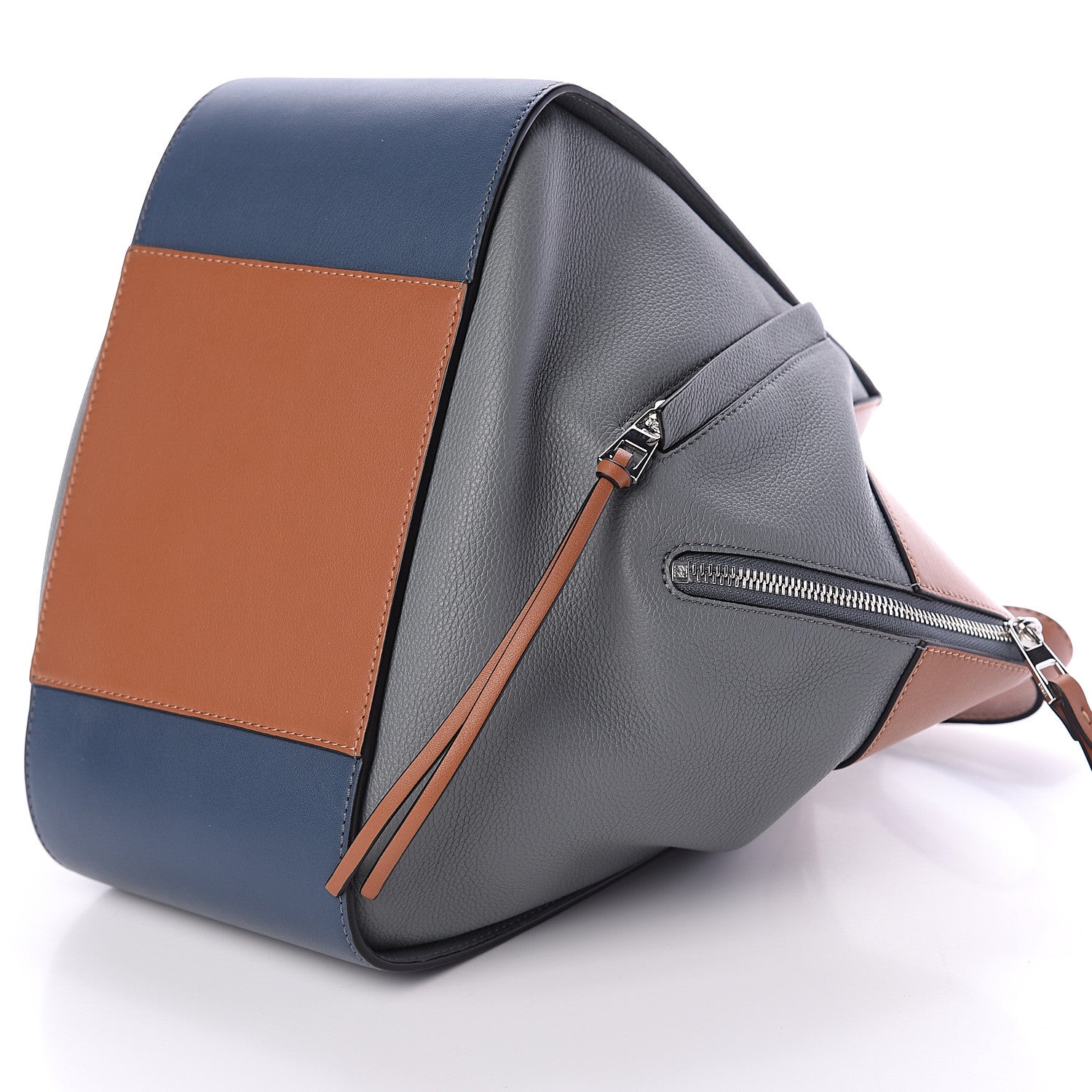 Loewe Calfskin Small Hammock Shoulder Bag Steel Blue Tan 9 of 9