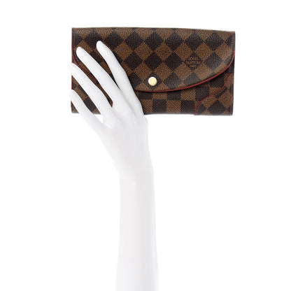 Louis Vuitton Damier Ebene Caissa Wallet Cherry 2 of 6