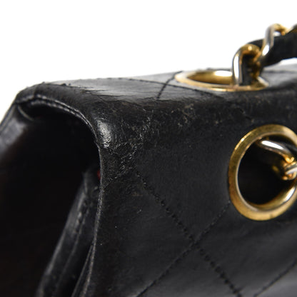 Chanel Lambskin Quilted Medium Double Flap Black 9 of 17
