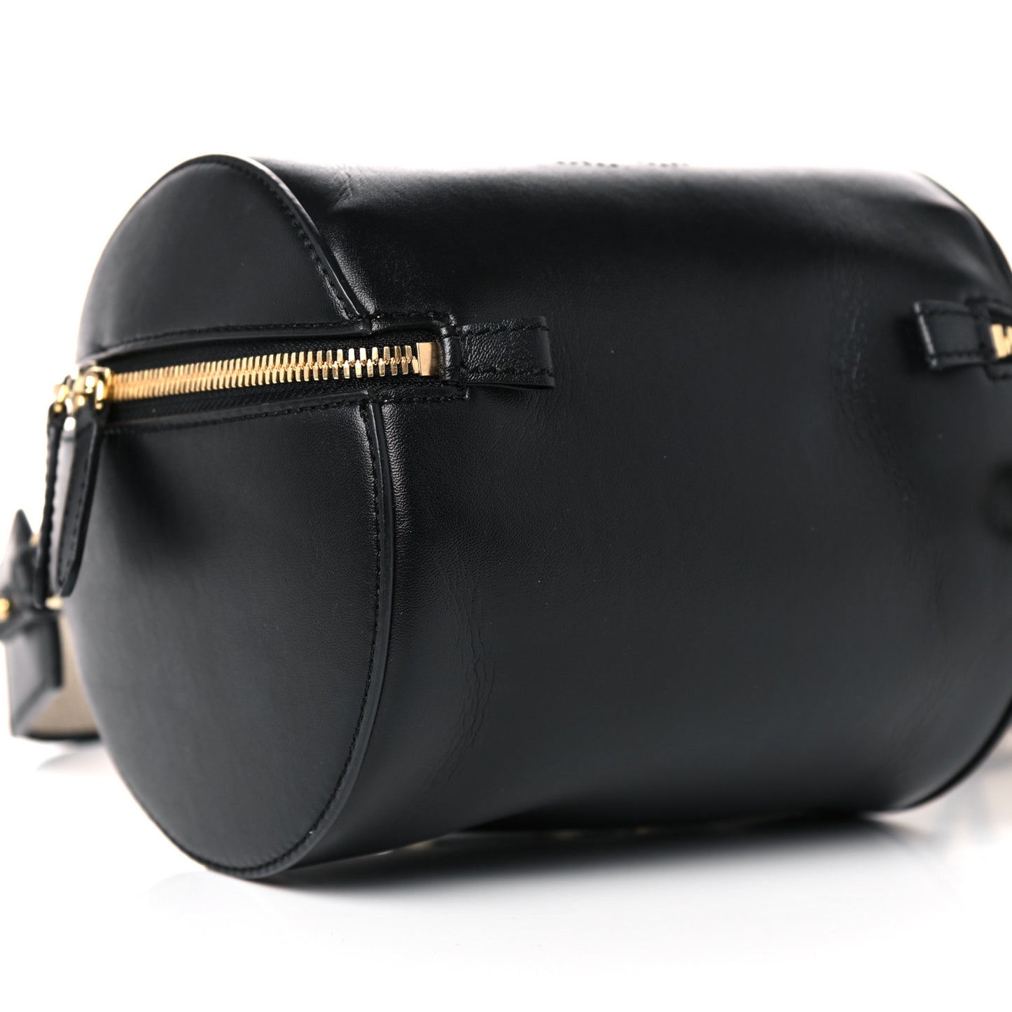 Eco Alter Nappa Perforated Logo Shoulder Bag Black