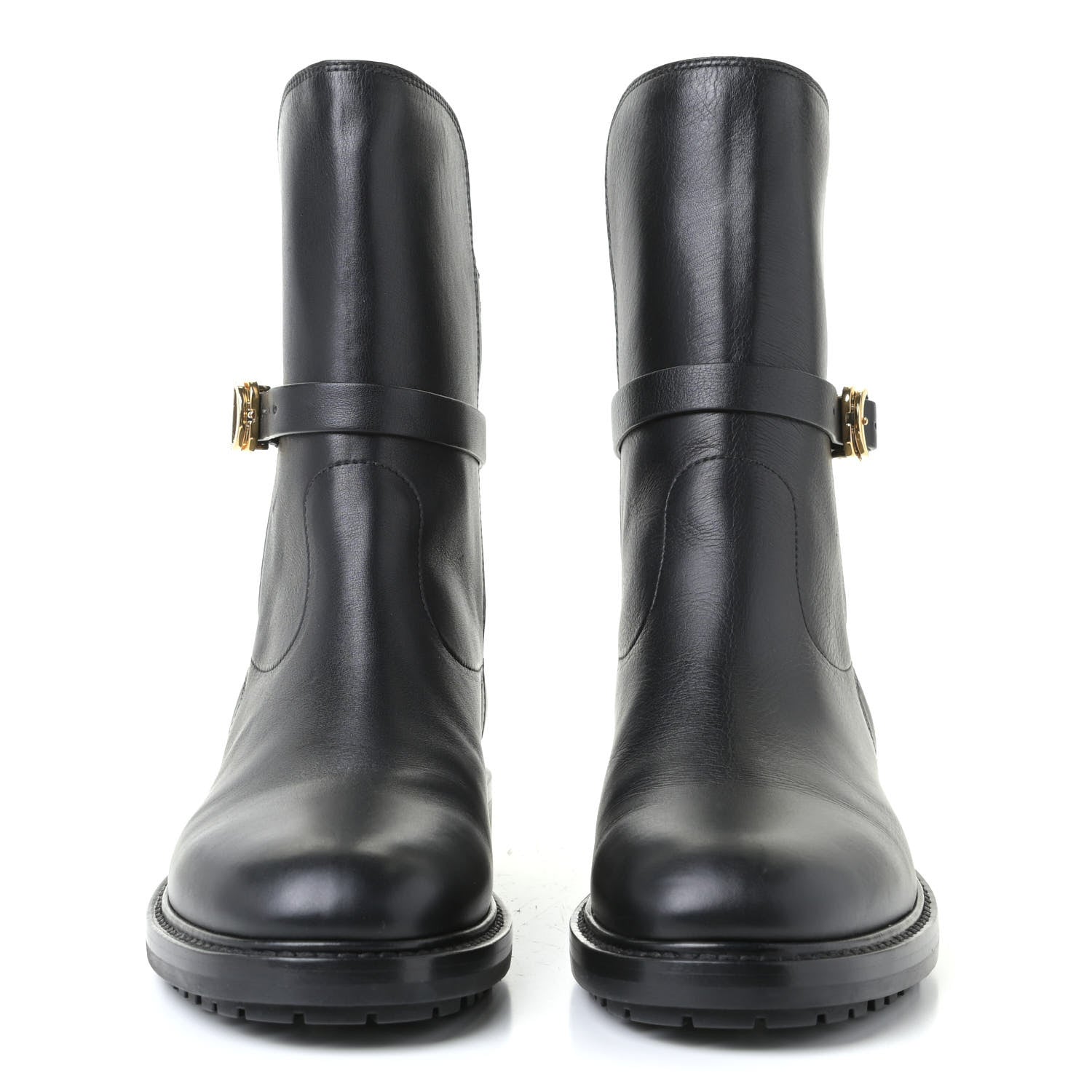 Christian Dior Calfskin Empreinte Ankle Boot 38 Black 2 of 7
