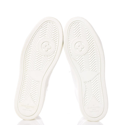 Louis Vuitton Calfskin Reverse Monogram Boombox High Top Sneakers 38.5 White 7 of 11
