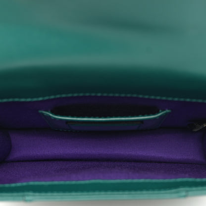Bulgari Calfskin Small Serpenti Forever Snake Strap Crossbody Bag Emerald Green 8 of 11