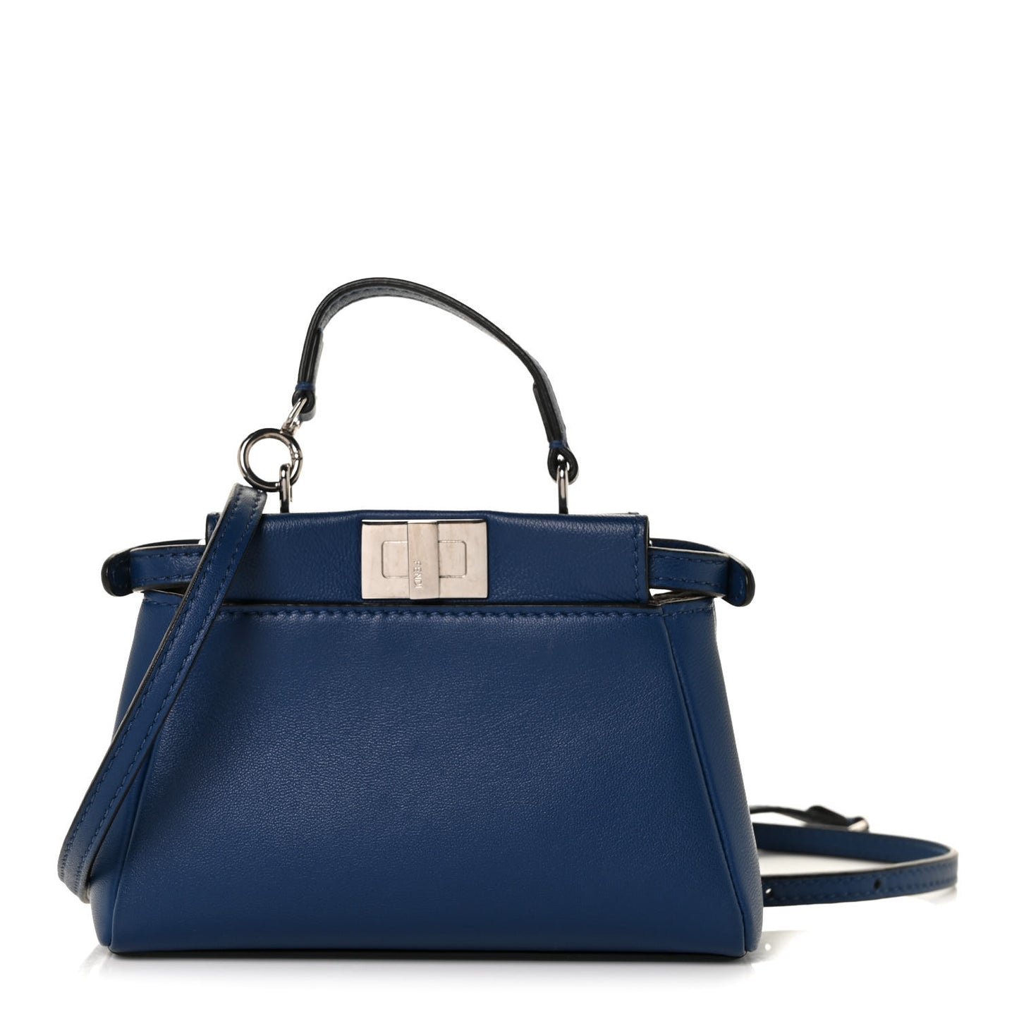 Shiny Nappa Micro Peekaboo Iconic Satchel Iris