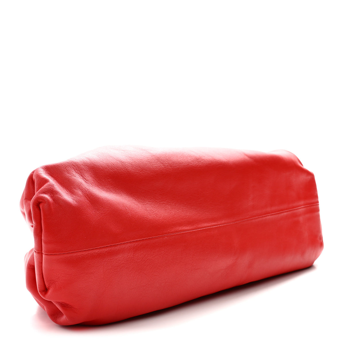 Bottega Veneta Smooth Butter Calf The Pouch Oversized Clutch Bright Red 4 of 10