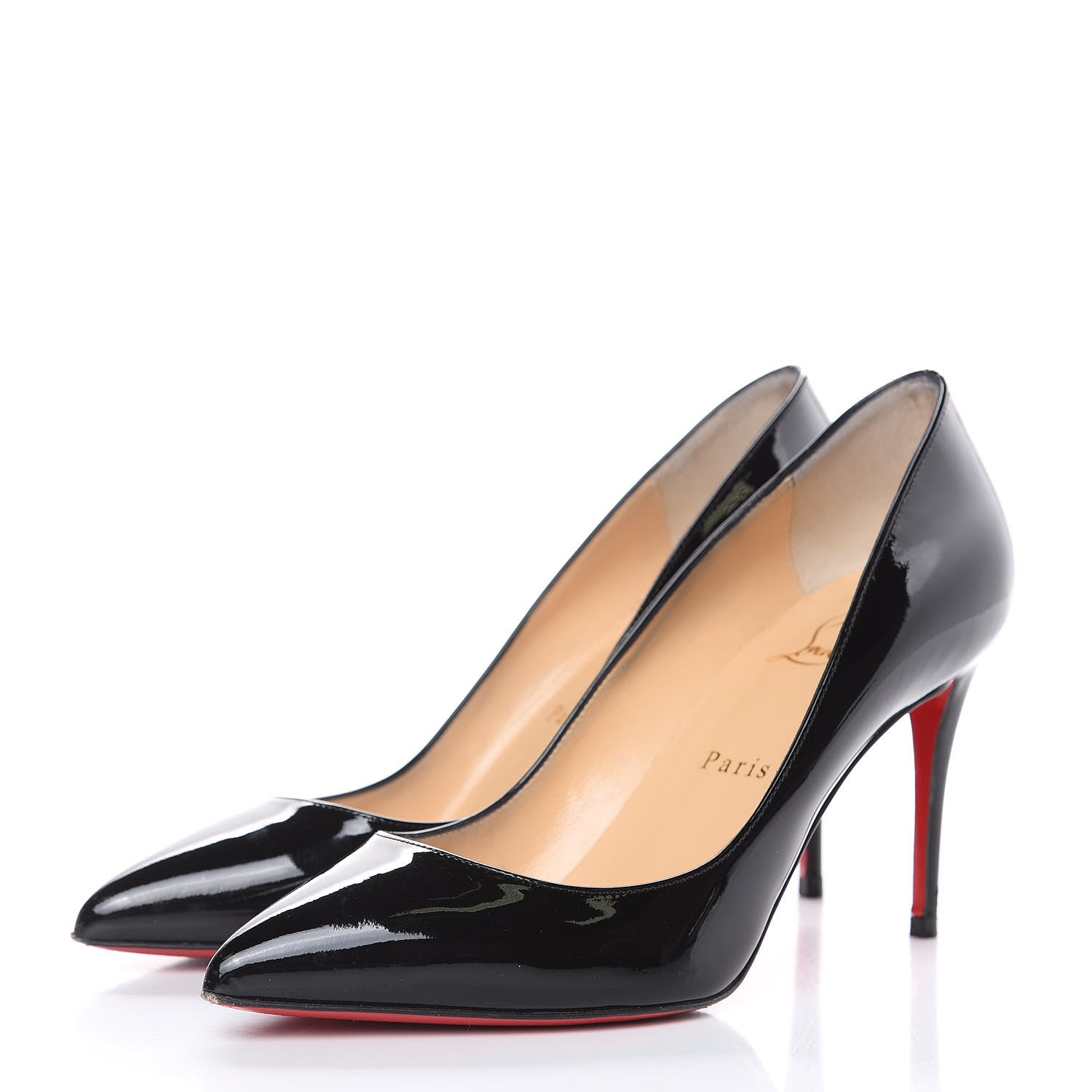 Christian Louboutin Patent Pigalle Follies 70 Pumps 38 Black 3 of 12