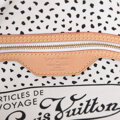 Louis Vuitton Monogram Kusama Waves Neverfull MM White 6 of 10