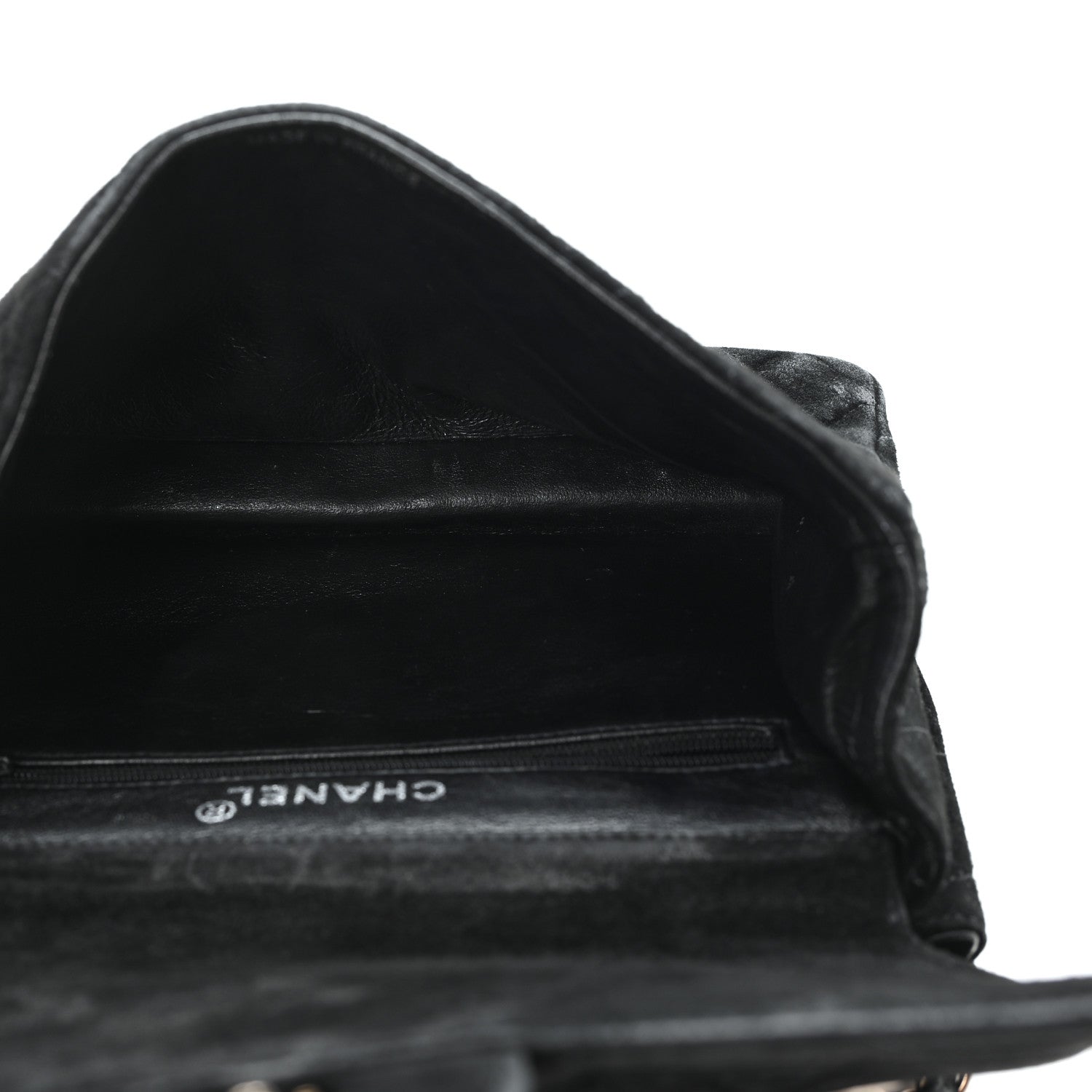 Chanel Suede Quilted Double Sided Small Flap Black 5 of 13