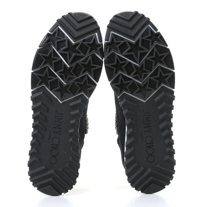 Jimmy Choo Knit Crystal Verona Sneaker 37.5 Black 6 of 11