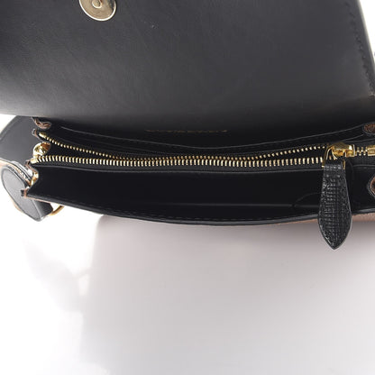 Burberry Grainy Calfskin House Check Small Buckle Bag Brown 7 of 11