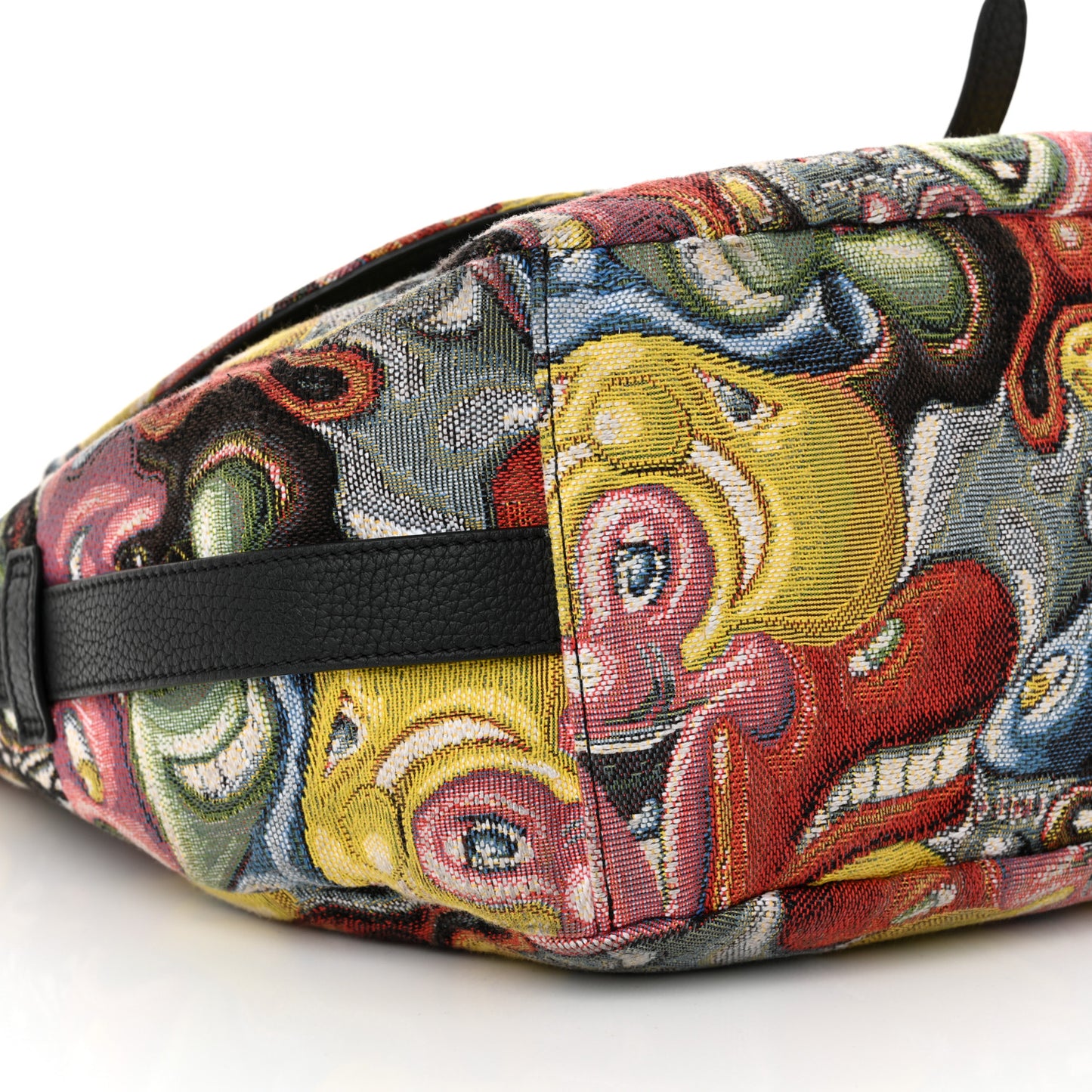 X KENNY SCHARF Jacquard Printed Soft Saddle Bag Multicolor