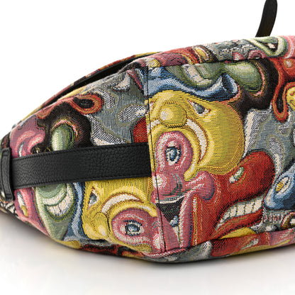 Christian Dior X KENNY SCHARF Jacquard Printed Soft Saddle Bag Multicolor 8 of 11
