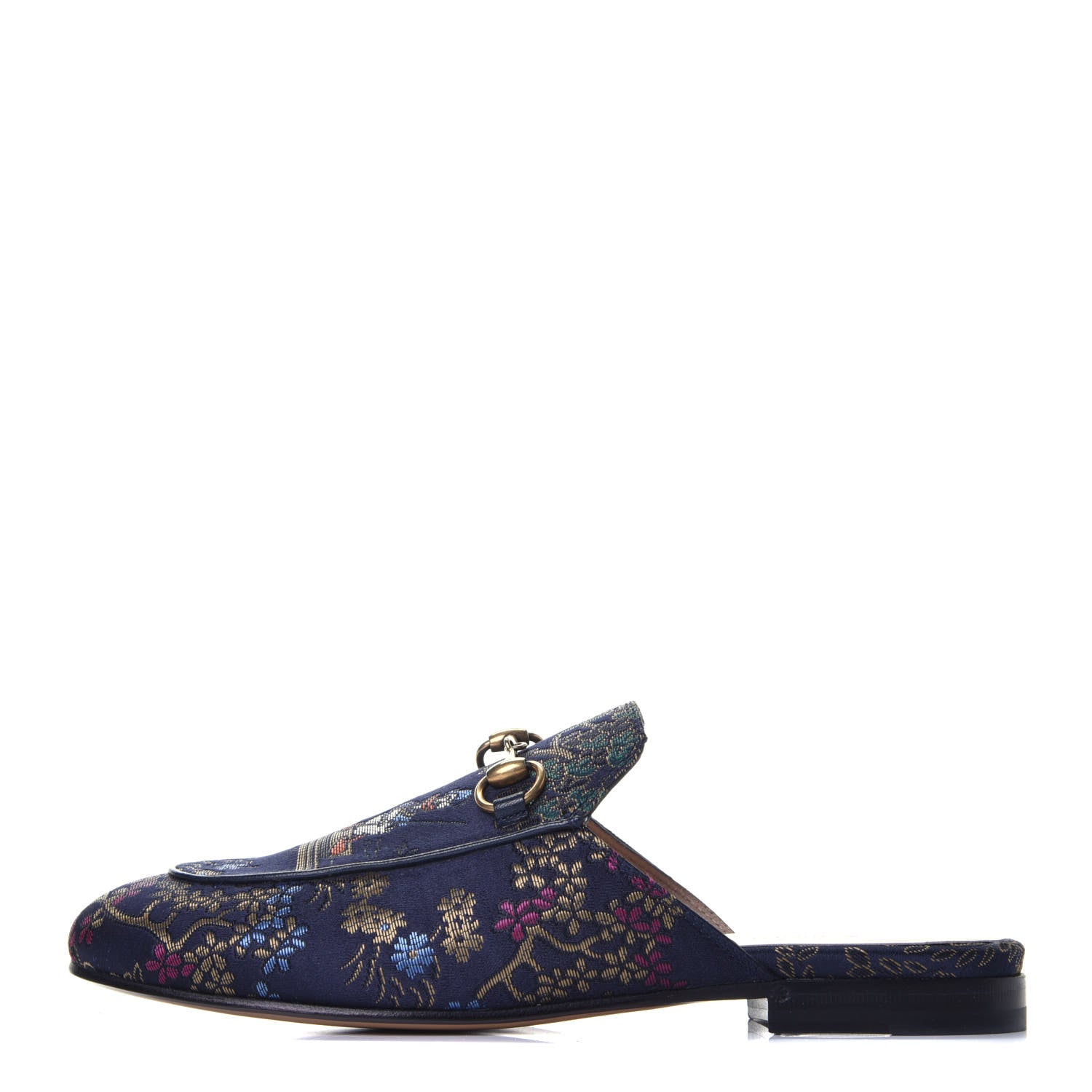 Gucci X DISNEY Jacquard Japanese Donald Duck Womens Princetown Slippers 35.5 Tide Multicolor Bordeaux 1 of 10