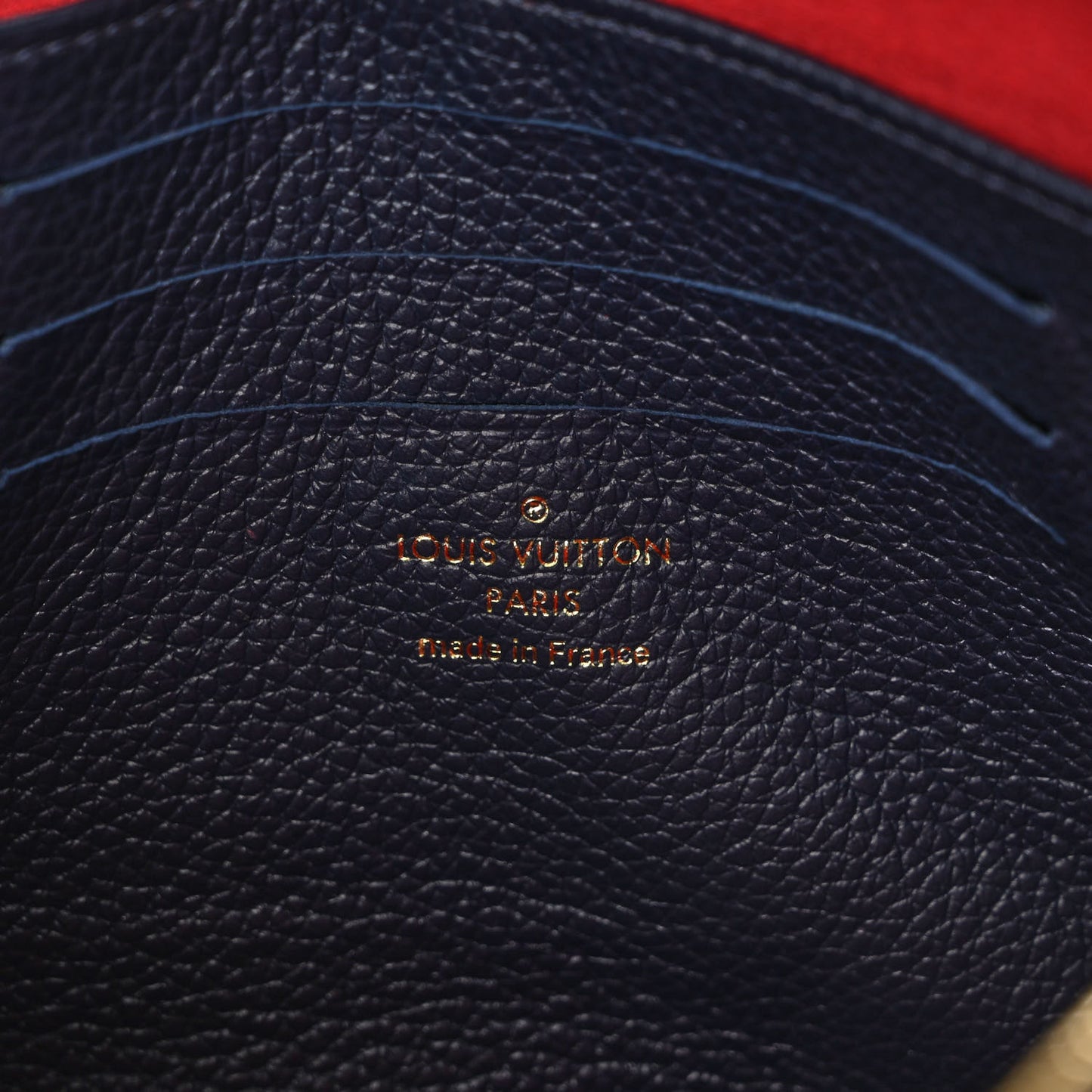 Empreinte Pochette Melanie MM Marine Rouge