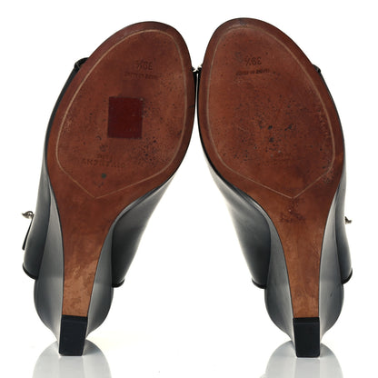 Givenchy Calfskin Shark Lock Wedges 39.5 Black 7 of 11