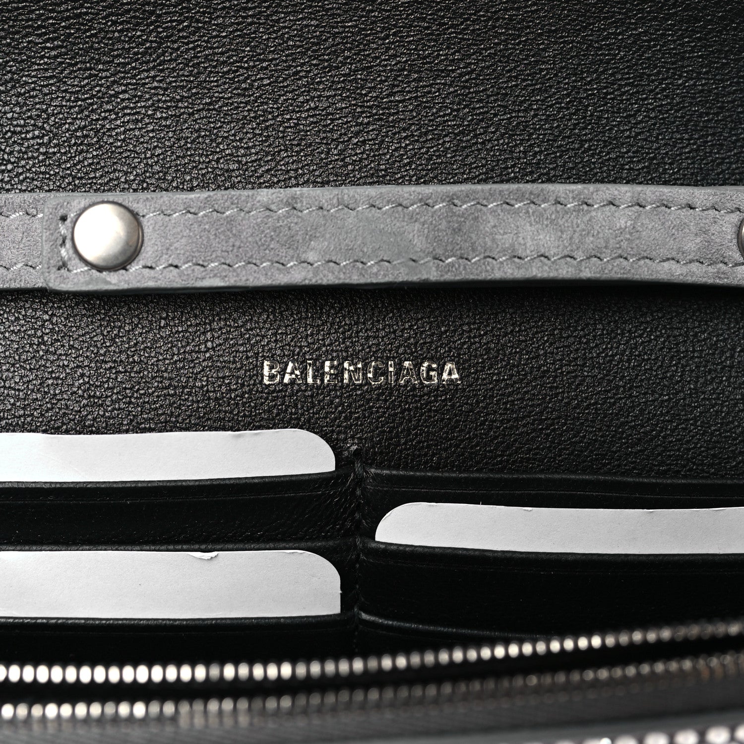Balenciaga Strass Suede Hourglass Chain Bag Smoke Grey Crystal 6 of 8