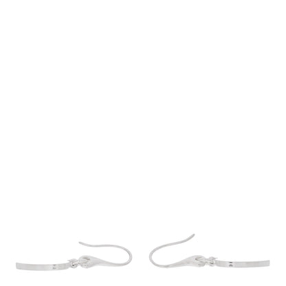 Gucci Sterling Silver Trademark Heart Drop Earrings 3 of 4