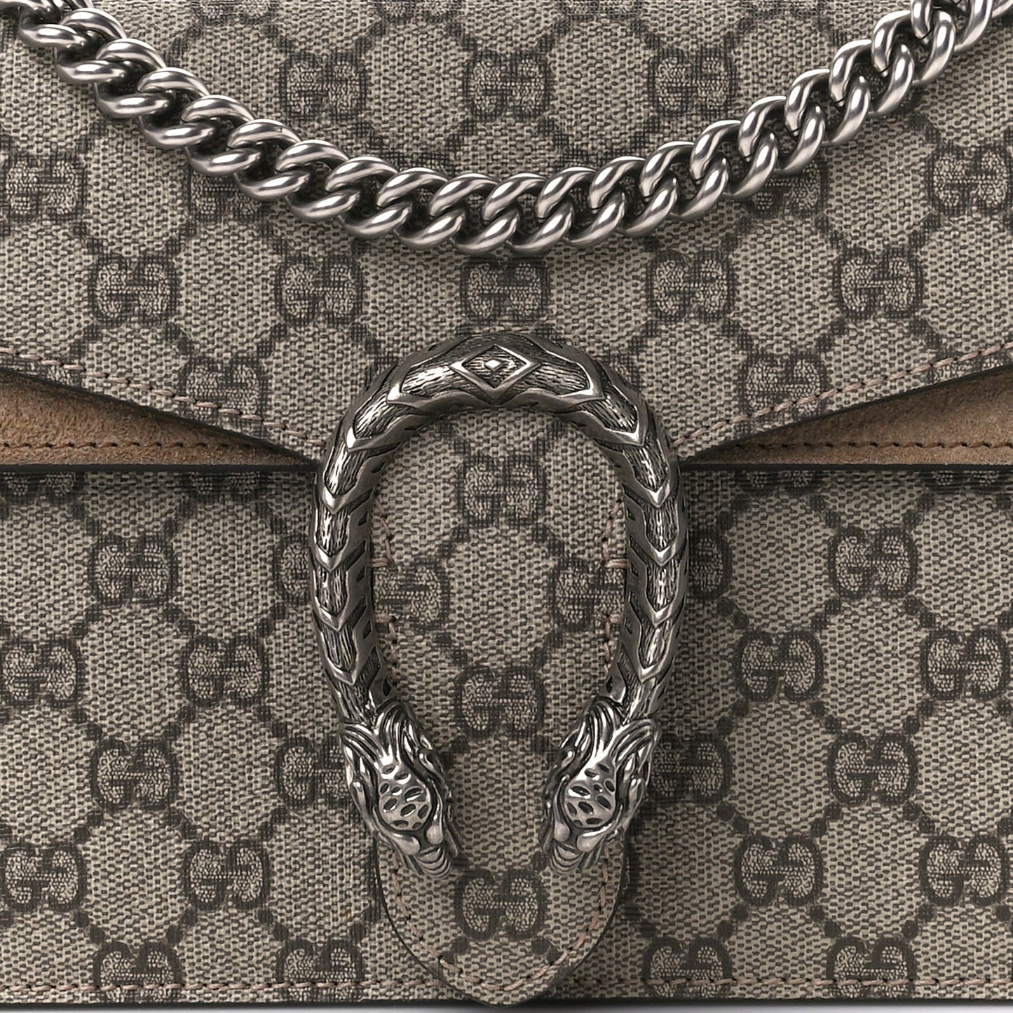 GG Supreme Monogram Small Dionysus Shoulder Bag Taupe