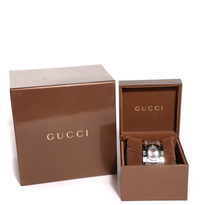 Gucci Stainless Steel Canvas 33mm Twirl Monogram Quartz Watch Brown 7 of 7