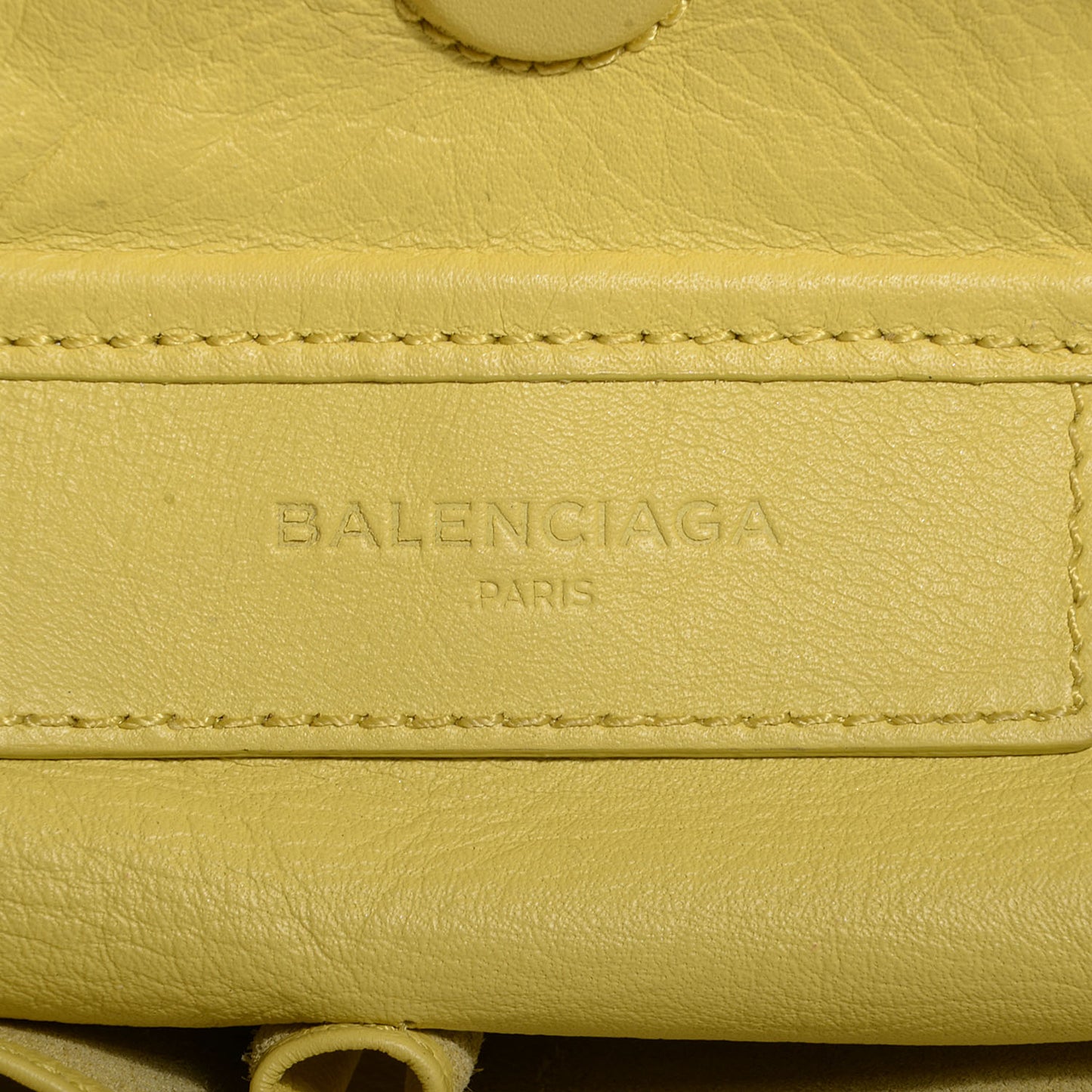 Calfskin Papier Drop Jaune Citronnade